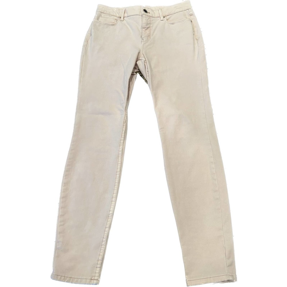 White House Black Market Light Pink Skinny Jeans, Size 4